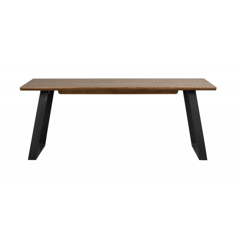 RO Melville Extending Dining Table Brown/Black